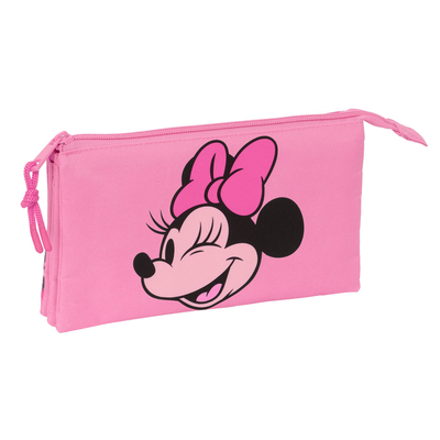 Product Διπλή Κασετίνα Minnie Mouse Loving Ροζ 22 x 12 x 3 cm base image
