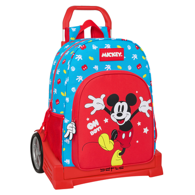 Product Σχολική Τσάντα με Ρόδες Mickey Mouse Clubhouse Fantastic Μπλε Κόκκινο 33 x 42 x 14 cm base image