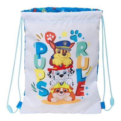 Product Σχολική Τσάντα με Σχοινιά The Paw Patrol Pups rule Μπλε 26 x 34 x 1 cm base image