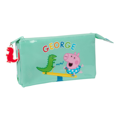 Product Διπλή Κασετίνα Peppa Pig George Μέντα 22 x 12 x 3 cm base image