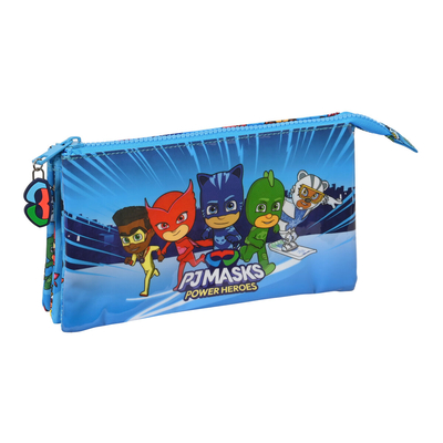 Product Τριπλή Κασετίνα PJ Masks Μπλε 22 x 12 x 3 cm base image