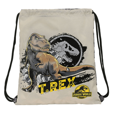 Product Σχολική Τσάντα με Σχοινιά Jurassic World Warning Γκρι 35 x 40 x 1 cm base image