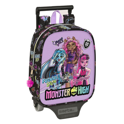 Product Σχολική Τσάντα με Ρόδες Monster High Creep Μαύρο 22 x 27 x 10 cm base image