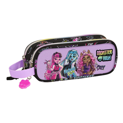 Product Διπλή Κασετίνα Monster High Creep Μαύρο 21 x 8 x 6 cm base image