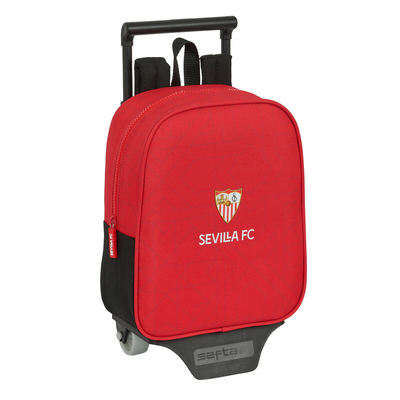Product Σχολική Τσάντα με Ρόδες Sevilla F?tbol Club Μαύρο Κόκκινο 22 x 27 x 10 cm base image