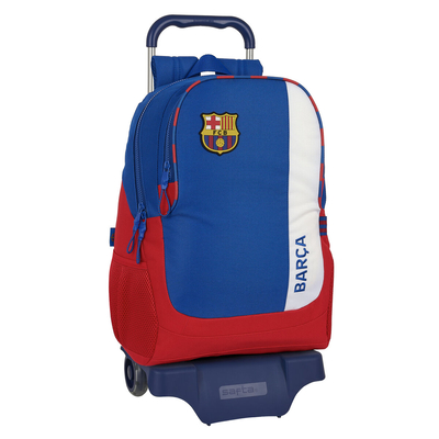 Product Σχολική Τσάντα με Ρόδες F.C. Barcelona Μπλε Μπορντό 32 x 44 x 16 cm base image