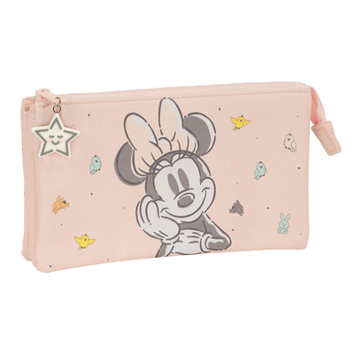 Product Τριπλή Κασετίνα Minnie Mouse Baby Ροζ 22 x 12 x 3 cm base image