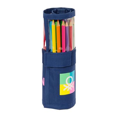 Product Κασετίνα Benetton Cool Ναυτικό Μπλε 7 x 20 x 7 cm Roll-up 27 Τεμάχια base image