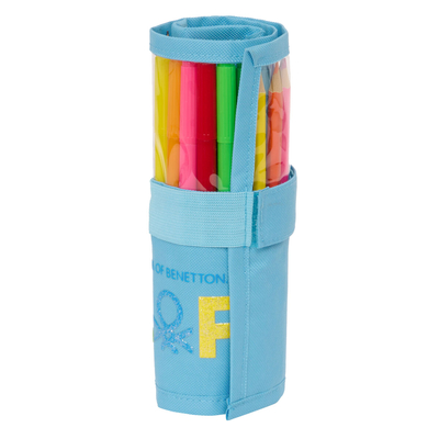 Product Κασετίνα Benetton Spring Roll-up Sky μπλε 7 x 20 x 7 cm (27 Τεμάχια) base image