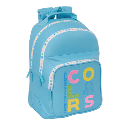 Product Σχολική Τσάντα Benetton Spring Celeste 32 x 42 x 15 cm base image