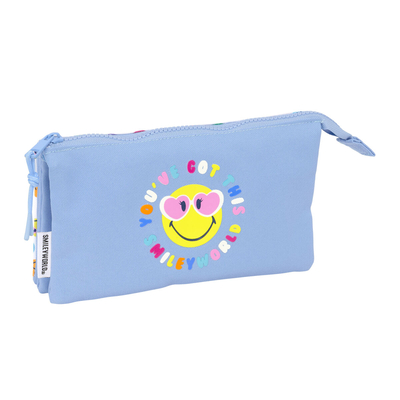 Product Κασετίνα Smiley Joyful Πολύχρωμο Ανοιχτό Μπλε 22 x 12 x 3 cm base image