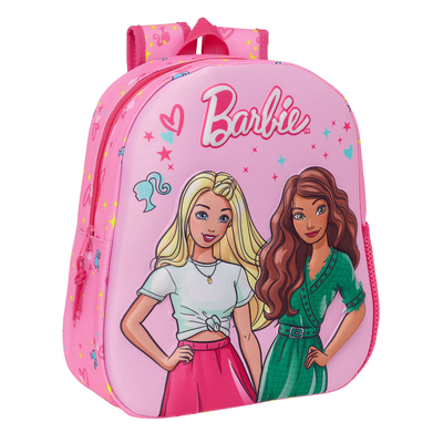 Product Σχολική Τσάντα 3D Barbie Ροζ Φούξια 27 x 33 x 10 cm base image