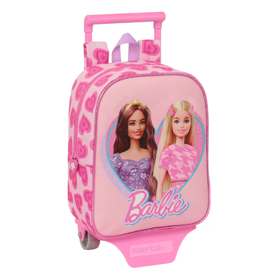Product Σχολική Τσάντα με Ρόδες Barbie Love Ροζ 22 x 27 x 10 cm base image