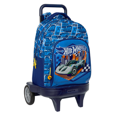 Product Σχολική Τσάντα με Ρόδες Hot Wheels Sonny Ναυτικό Μπλε 33 x 45 x 22 cm base image
