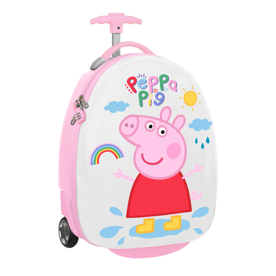 Product Βαλίτσα Τρόλεϊ Peppa Pig peppa pig Παιδικά Ροζ Μέντα 16'' 28 x 43 x 23 cm base image