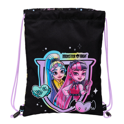 Product Σχολική Τσάντα με Σχοινιά Monster High Μαύρο 26 x 34 x 1 cm base image