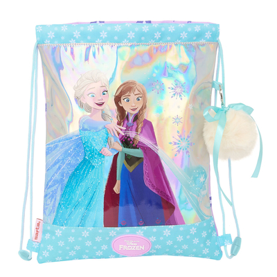Product Σχολική Τσάντα με Σχοινιά Frozen Cool days Βιολετί Sky μπλε 26 x 34 x 1 cm base image