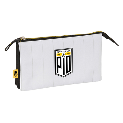 Product Τριπλή Κασετίνα Kings League P?o Λευκό Μαύρο 22 x 12 x 3 cm base image