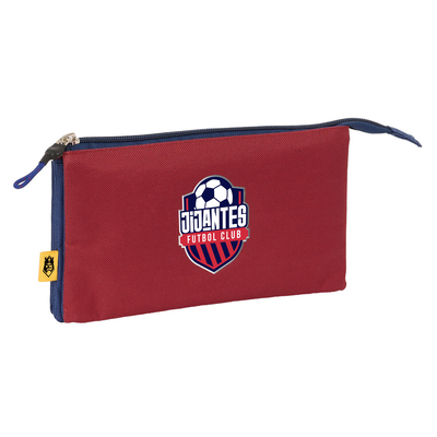 Product Τριπλή Κασετίνα Kings League Jijantes Μπορντό Ναυτικό Μπλε 22 x 12 x 3 cm base image