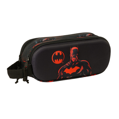 Product Διπλή Κασετίνα Batman Μαύρο 21 x 8 x 6 cm 3D base image