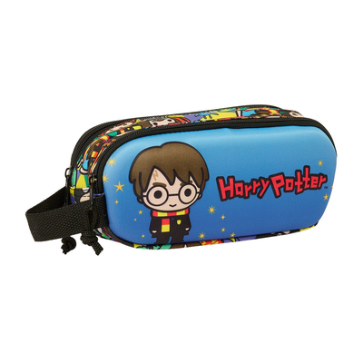 Product Διπλή Κασετίνα Harry Potter Μπλε Πολύχρωμο 21 x 8 x 6 cm 3D base image