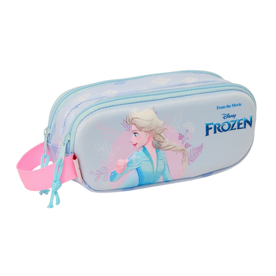 Product Διπλή Κασετίνα Frozen Λιλά 21 x 8 x 6 cm 3D base image