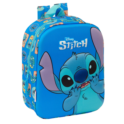 Product Σχολική Τσάντα Lilo & Stitch Μπλε 22 x 27 x 10 cm 3D base image