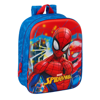 Product Σχολική Τσάντα Spider-Man Κόκκινο Ναυτικό Μπλε 22 x 27 x 10 cm 3D base image