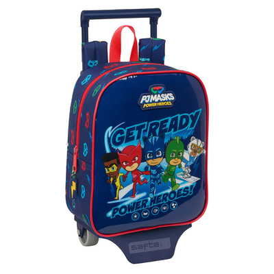 Product Σχολική Τσάντα με Ρόδες PJ Masks Ready Ναυτικό Μπλε 22 x 27 x 10 cm base image
