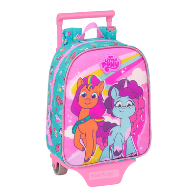 Product Σχολική Τσάντα με Ρόδες My Little Pony Magic Ροζ Τυρκουάζ 22 x 27 x 10 cm base image