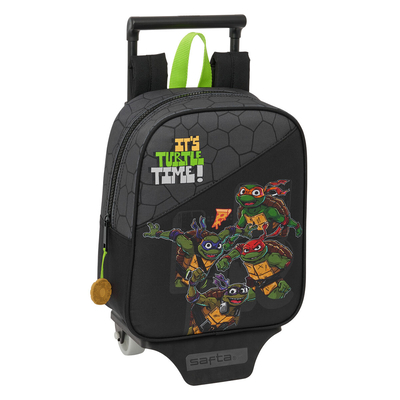 Product Σχολική Τσάντα με Ρόδες Teenage Mutant Ninja Turtles Μαύρο Γκρι 22 x 27 x 10 cm base image