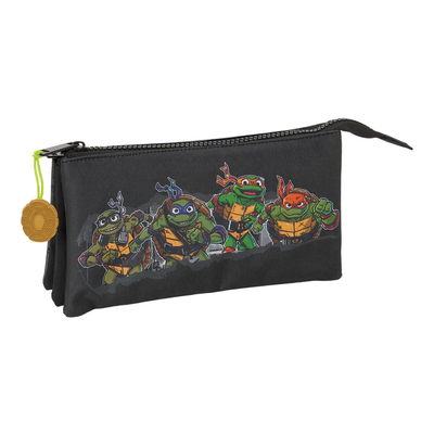 Product Τριπλή Κασετίνα Teenage Mutant Ninja Turtles Μαύρο Γκρι 22 x 12 x 3 cm base image