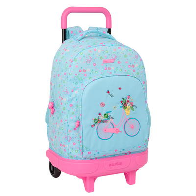 Product Σχολική Τσάντα με Ρόδες Safta Bicicleta Μπλε 33 x 45 x 22 cm Ποδήλατο base image