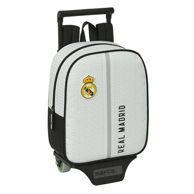 Product Σχολική Τσάντα με Ρόδες Real Madrid C.F. Λευκό Γκρι 22 x 27 x 10 cm base image