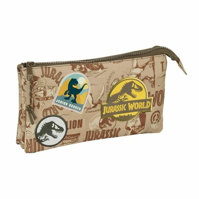 Product Τριπλή Κασετίνα Jurassic World Μπεζ 22 x 12 x 3 cm base image