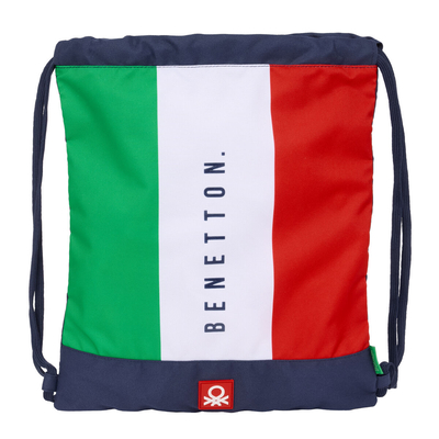Product Σχολική Τσάντα με Σχοινιά Benetton Flag Ναυτικό Μπλε 35 x 40 x 1 cm base image