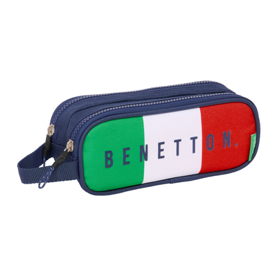 Product Διπλή Κασετίνα Benetton Flag Ναυτικό Μπλε 21 x 8 x 6 cm base image