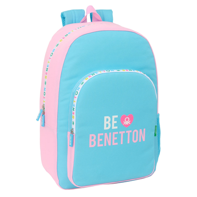 Product Σχολική Τσάντα Benetton Unique Ροζ Τυρκουάζ 30 x 46 x 14 cm base image