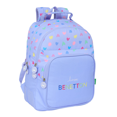 Product Σχολική Τσάντα Benetton Lila Λιλά 32 x 42 x 15 cm base image