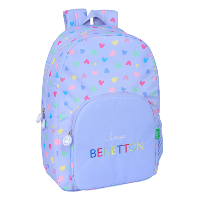 Product Σχολική Τσάντα Benetton Lila Λιλά 30 x 46 x 14 cm base image