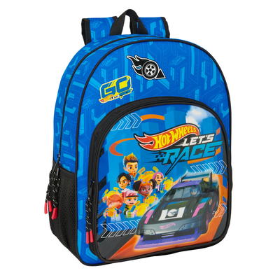 Product Σχολική Τσάντα Hot Wheels Let's race Μπλε Μαύρο 33 x 42 x 14 cm base image