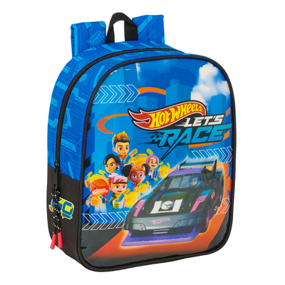 Product Σχολική Τσάντα Hot Wheels Let's race Μπλε Μαύρο 22 x 27 x 10 cm base image