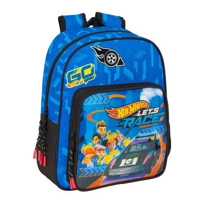 Product Σχολική Τσάντα Hot Wheels Let's race Μπλε Μαύρο 27 x 33 x 10 cm base image