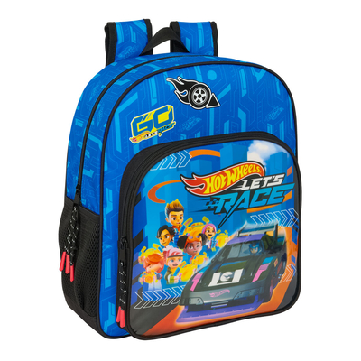 Product Σχολική Τσάντα Hot Wheels Let's race Μπλε Μαύρο 32 x 38 x 12 cm base image