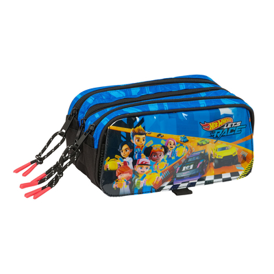 Product Τριπλή Κασετίνα Hot Wheels Let's race Μπλε Μαύρο 21,5 x 10 x 8 cm base image