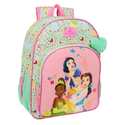 Product Σχολική Τσάντα Disney Princess Bloom Πράσινο Ροζ 33 x 42 x 14 cm base image