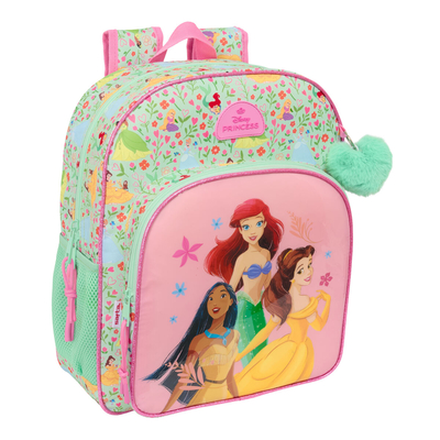 Product Σχολική Τσάντα Disney Princess Bloom Πράσινο Ροζ 32 x 38 x 12 cm base image