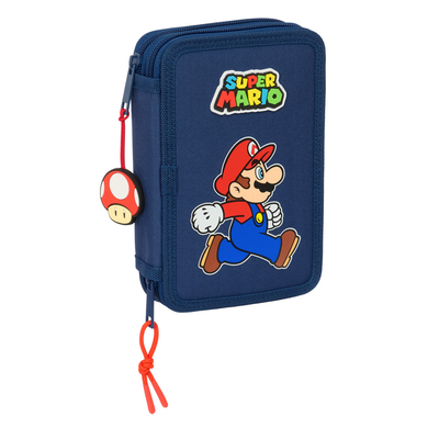Product Κασετίνα Super Mario Trick Κόκκινο Σκούρο μπλε 12.5 x 19.5 x 4 cm 29 Τεμάχια base image