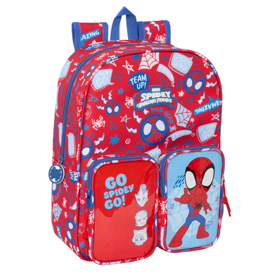 Product Σχολική Τσάντα Spider-Man Rescue Μπλε Κόκκινο 26 x 34 x 11 cm base image