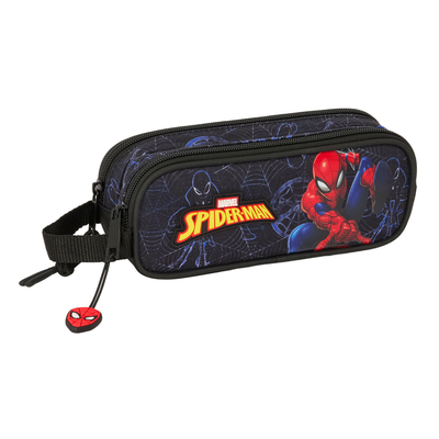 Product Διπλή Κασετίνα Spider-Man Attack Μαύρο 21 x 8 x 6 cm base image